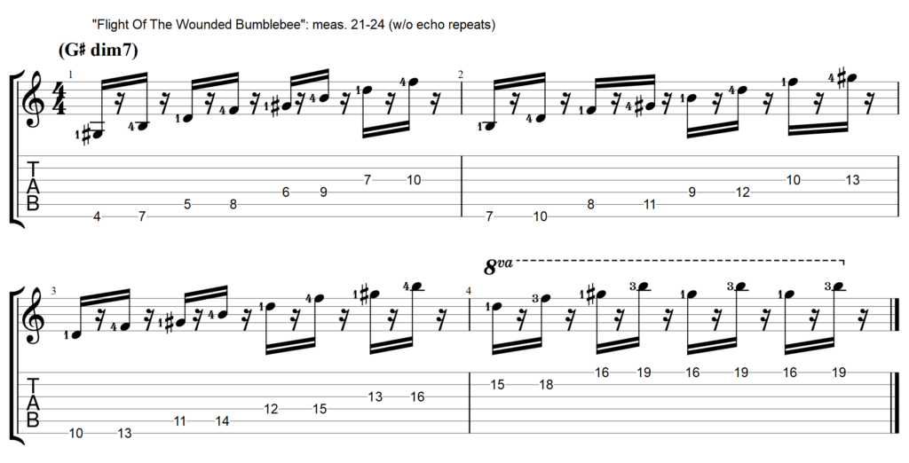 diminished 7th arpeggio sequence as played by Nuno Bettencourt